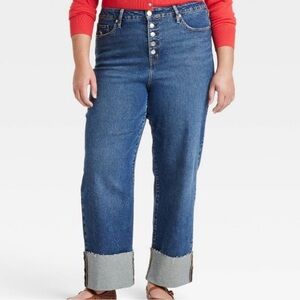 Ava & Viv Blue Straight Leg Jeans